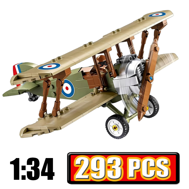 Military WW1 UK F. 1 Biplane S - Kids Toys Uk recension och pris