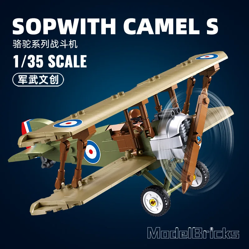 Military WW1 UK F. 1 Biplane S - Kids Toys Uk recension och pris