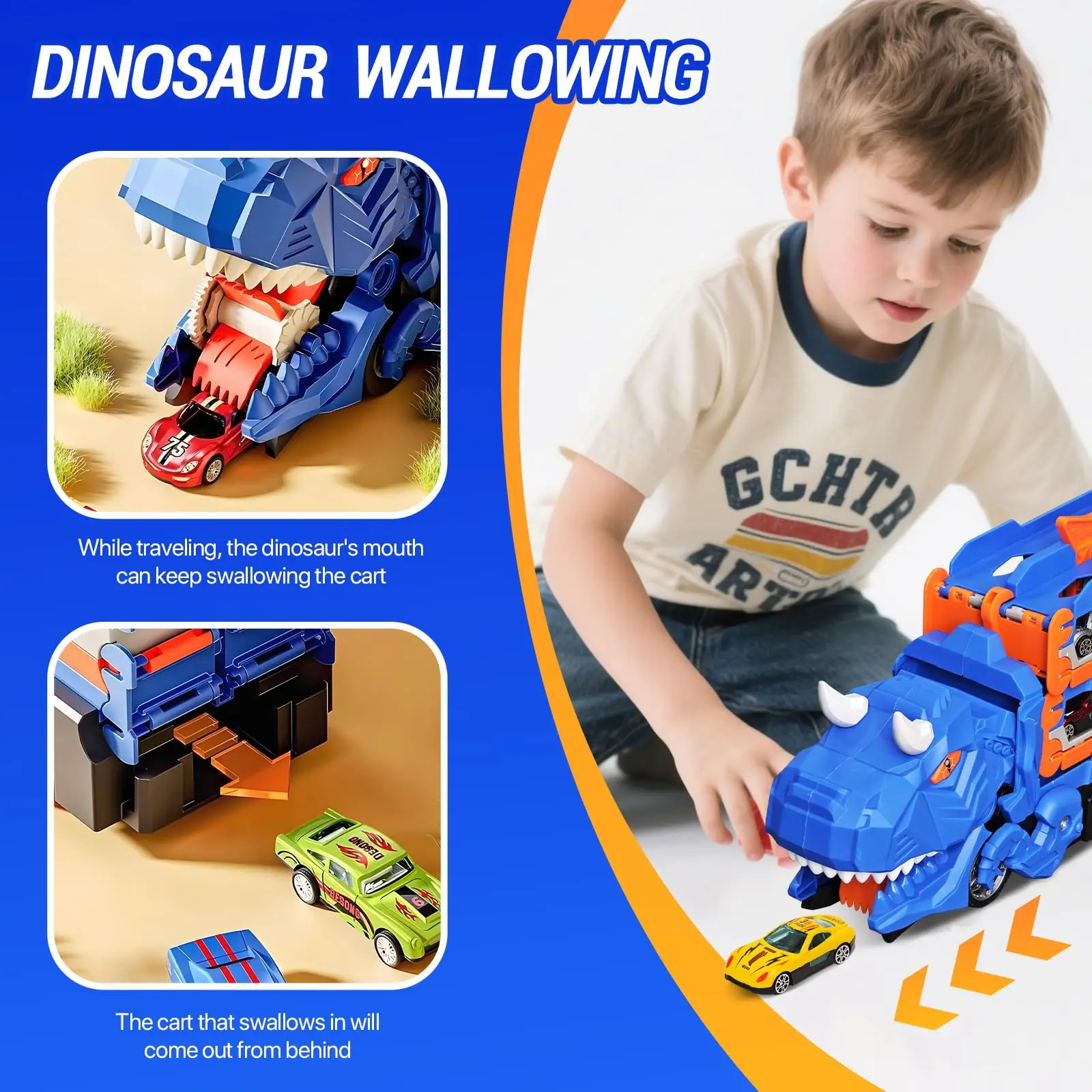 Dinosaur Transport Truck Toy R - Dinosaur Figurine Set recension och pris