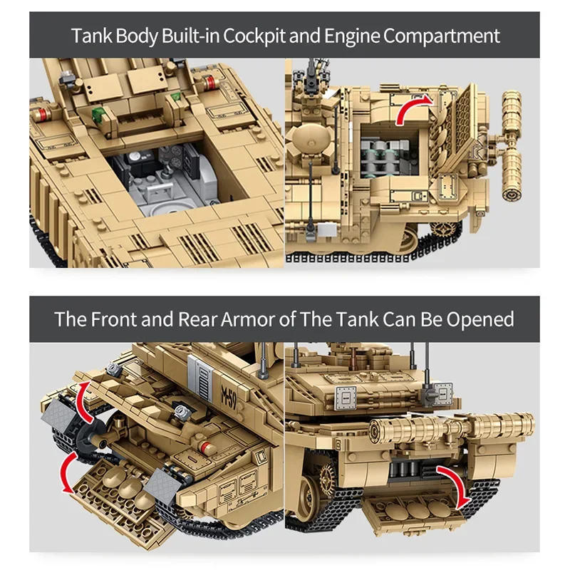1687Pcs Military Tanks UK Chal - Kids Toys Uk recension och pris