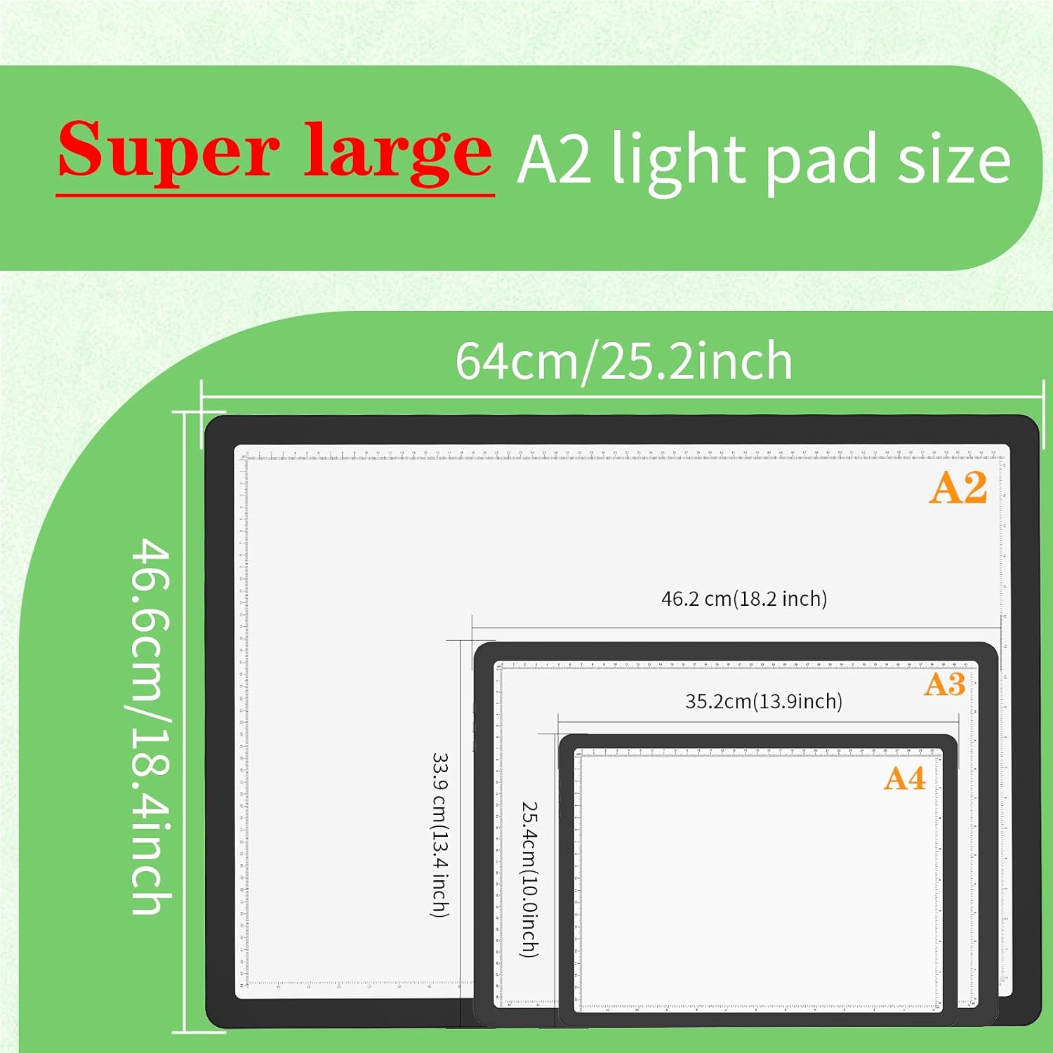 Rechargeable A2 Light Pad for  - Magnetic Drawing Board recension och pris