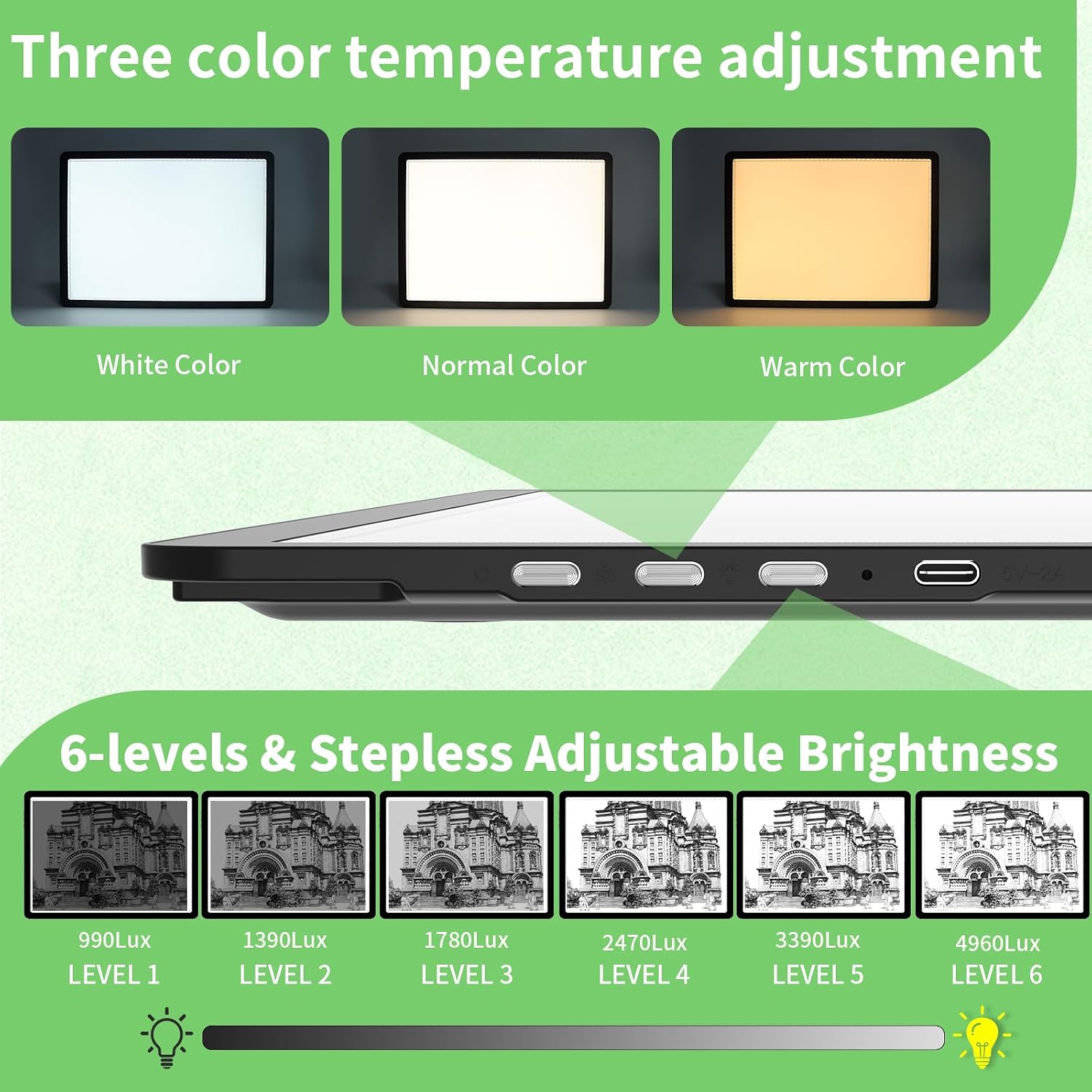 Rechargeable A2 Light Pad for  - Magnetic Drawing Board recension och pris