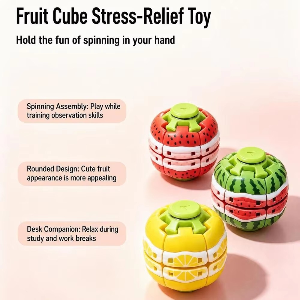 Fruit Can Press Spinning Top F - Spin Top Gyro Toy recension och pris