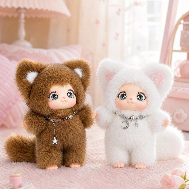 18cm New Cute Family Fox Plush - Kids Toys Idea recension och pris