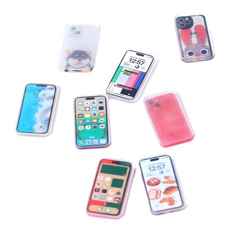 【M】5Pcs Random Dollhouse Minia - Kids Toys Smartphone recension och pris