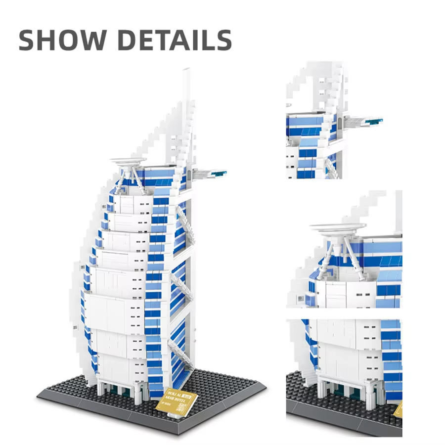 1306pcs Burjal Arab Hotel Duba - Kids Toys Dubai recension och pris