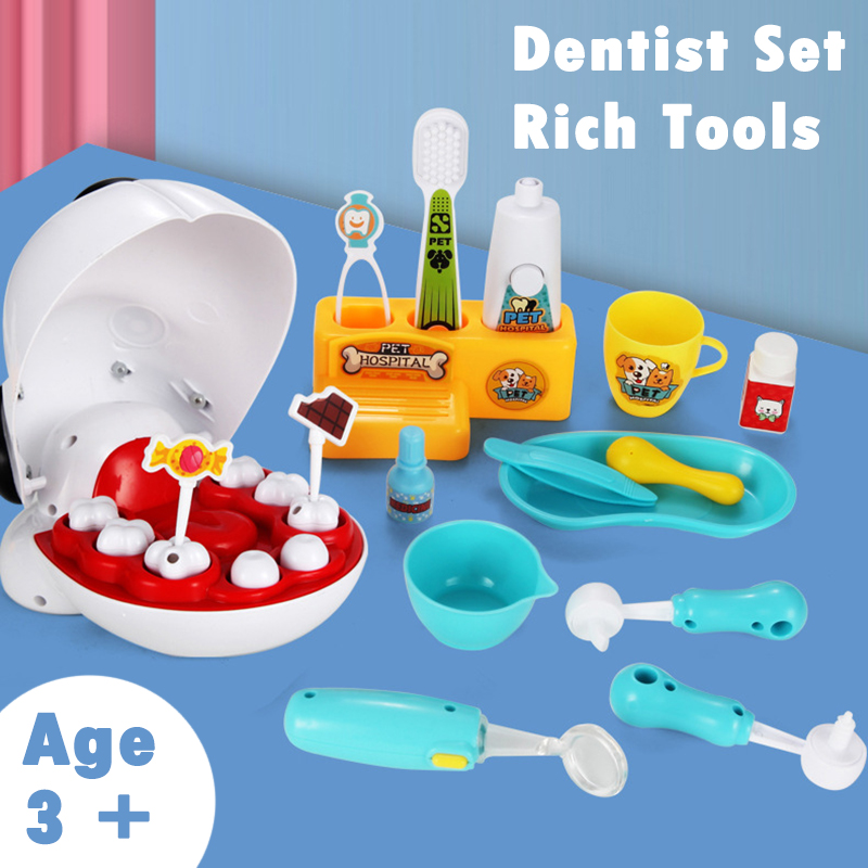 Pet Dentist Toy Pretend Play D - Kids Toys Doctor Set recension och pris