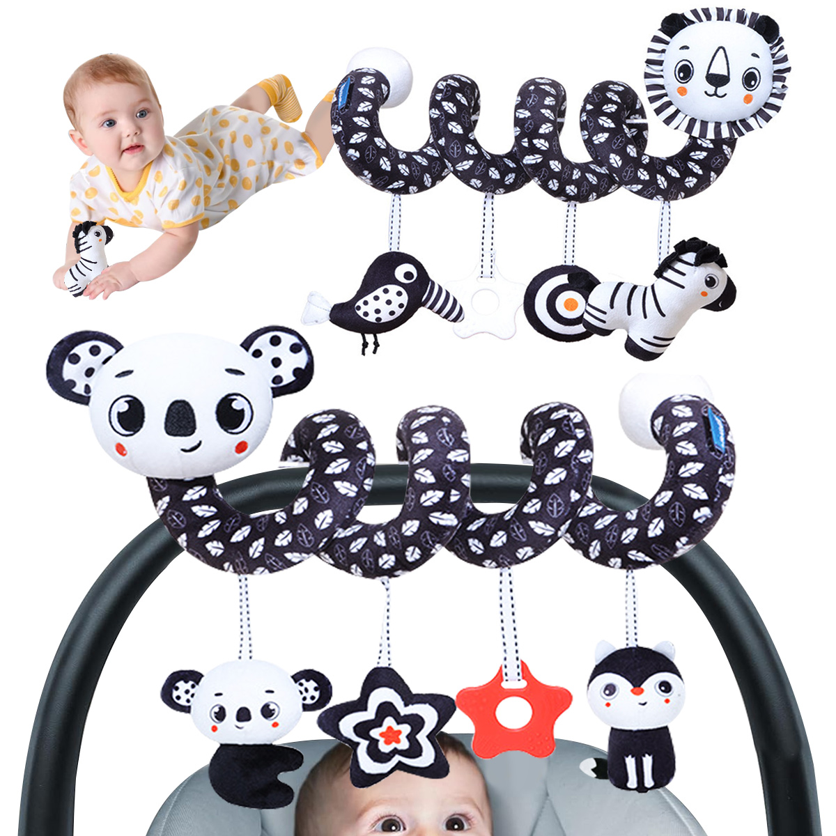 Baby Plush Spiral Hanging Toys - Kids Toys New Born recension och pris