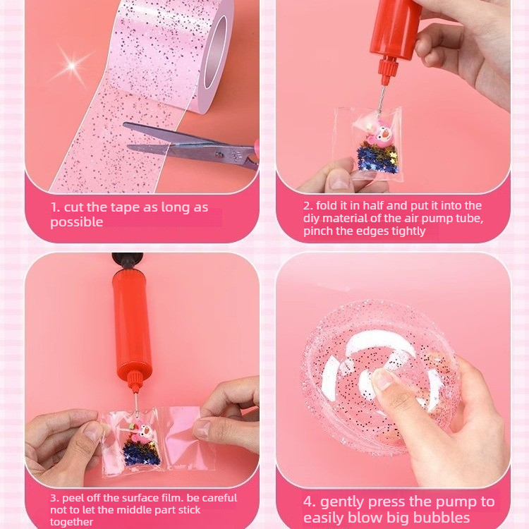 Glitter Nano Glue Set Bubble B - Slime Making Kit recension och pris