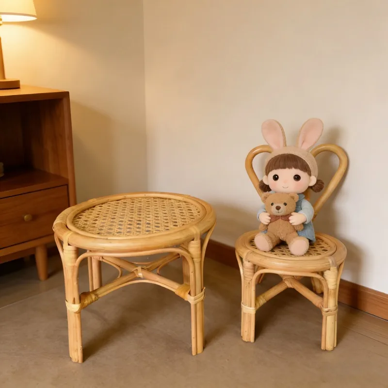 1pc Rattan Wood Handmade Woven - Kids Toys New Born recension och pris
